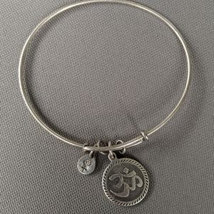 Alex and Ani om symbol silver bracelet
